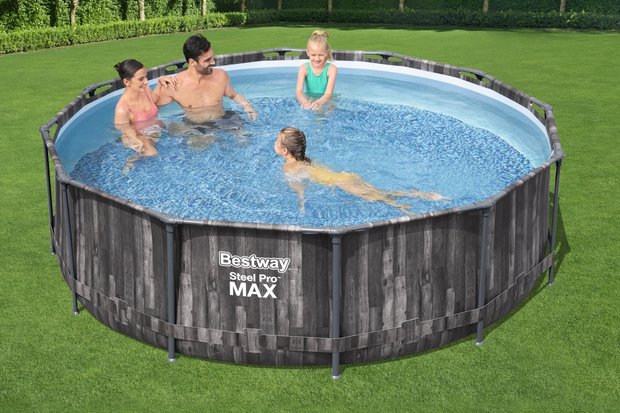 bestway power steel frame pool