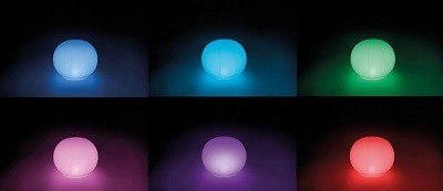 Opblaasbare globe met ledverlichting