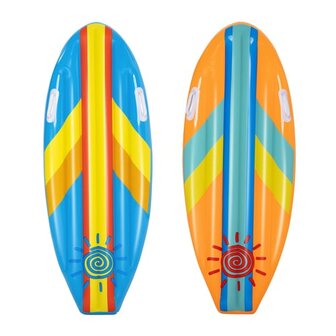 Opblaasbare surfplank roze en blauw