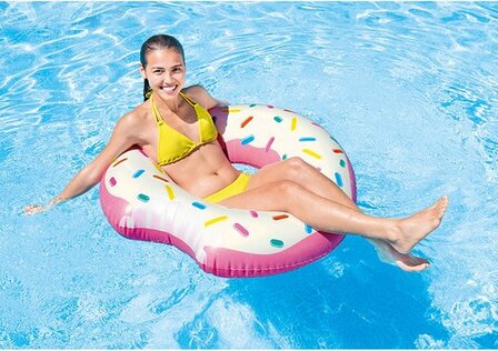Opblaasbare donut roze