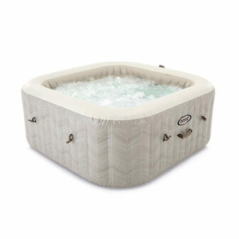 Intex Bubble Massage Chevron Deluxe - 4 persoons | Opblaasbare spa met appbediening