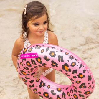 Zwemband panterprint rosegoud - 55 cm doorsnee