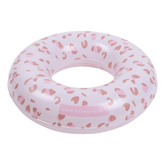 Zwemband Panterprint zachtroze - 90cm