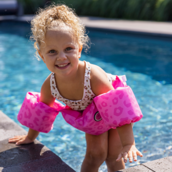 Puddle jumper 2-6 jaar - Roze panterprint
