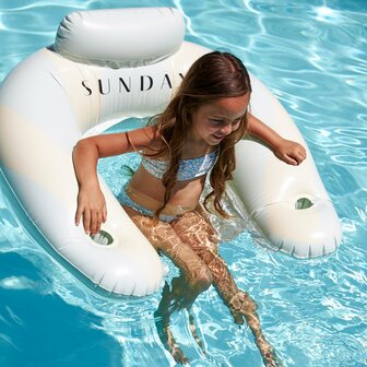 Lounger Green Stripe - Opblaasbare Zwembadstoel