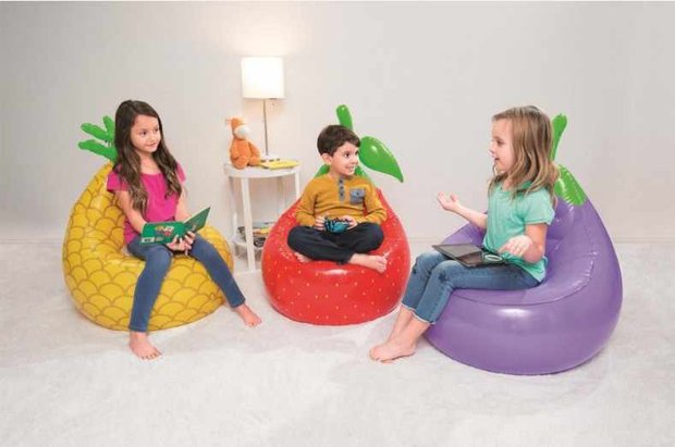 Kinder lounge stoel fruit