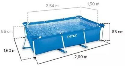 Opzetzwembad Intex rectangular