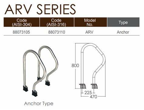 Emaux exit handrails ARV-316