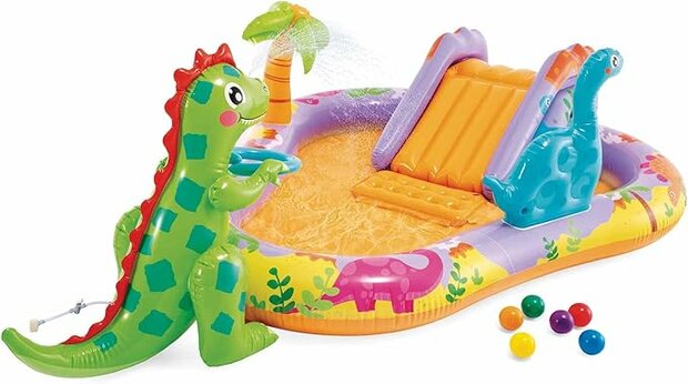 Intex Dino Park Speelcentrum – Opblaasbaar Waterparadijs voor Kinderen