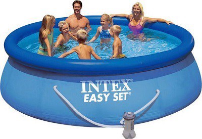 draai incompleet rotatie Opblaaszwembad Intex easy set. Morgen in huis!