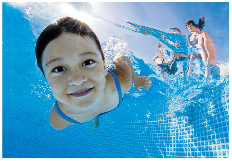 helder water met zoutsysteem voor zwembad