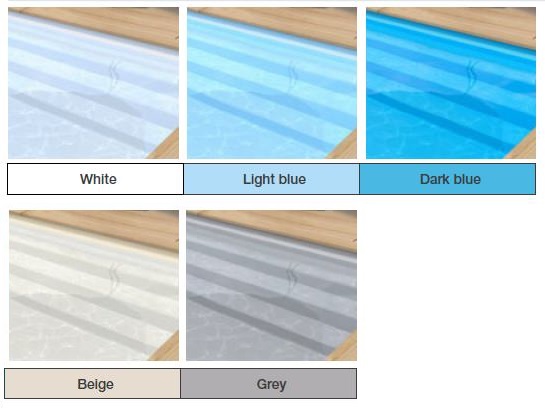 Liner kleur bouwkundig zwembad 
