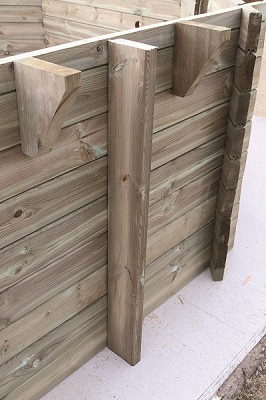 Versterkte houten constructie