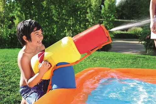 Waterspuit op waterpark