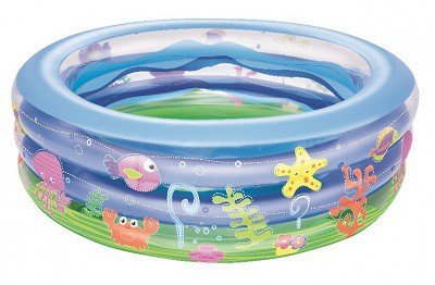 Vermindering vertrouwen Omzet Rond opblaasbaar kinderzwembad met vrolijke kleuren