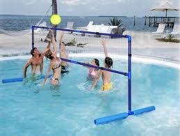 dak vloeiend Nutteloos Volleyballen in zwembad? Water volleybal set hier.