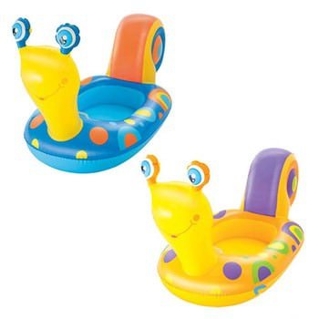 Kinderboot slak in blauw en oranje