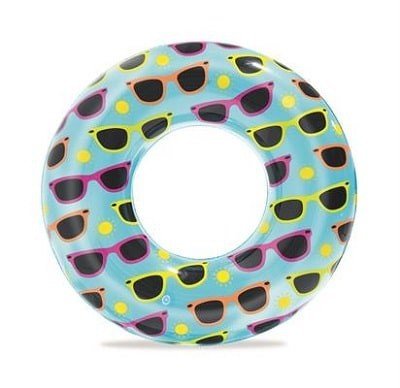 Opblaasbare zwemband met zonnebrillen
