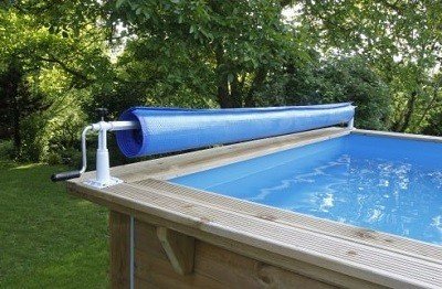 Opwikkelrol voor houten zwembaden