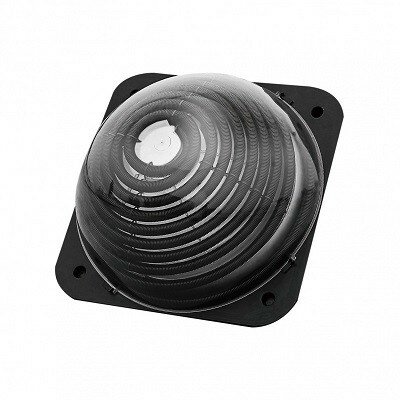 Interline solar heater dome