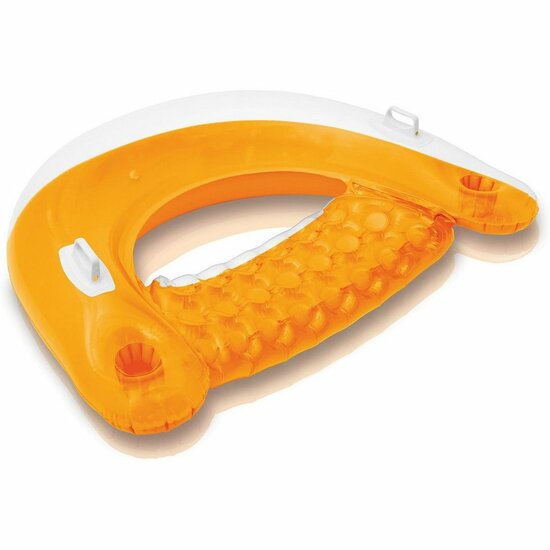 Sit N' Float Oranje zwembadstoel