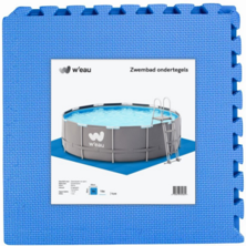 Ondertegels zwembad blauw - 8 stuks van 50 x 50 x 1 cm