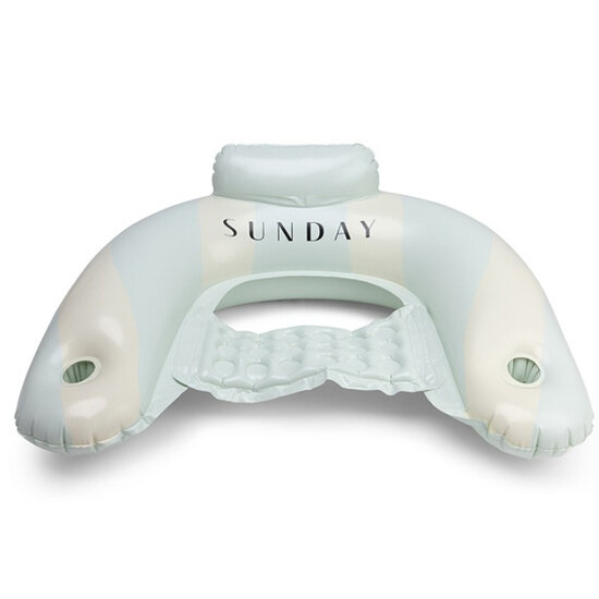 Lounger Green Stripe - Opblaasbare Zwembadstoel